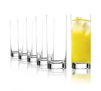 Stölzle Lausitz Bicchieri 450 ml Highball linea New York Bar I Set di 6 bicchieri lavabili in lavastoviglie I Bicchieri da succo e acqua I Bicchieri da long drink in cristallo senza piombo