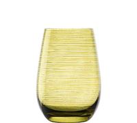 Stölzle Lausitz Bicchieri TWISTER 465ml Oliva I Set di 6 bicchieri I Set di bicchieri lavabili in lavastoviglie I infrangibili I bicchieri universali per acqua, succhi e long drink