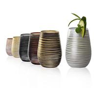 Stölzle Lausitz Bicchieri Twister Elements Metallic Set 6x 465ml - Cristallo senza piombo - Eleganti resistenti lavabili in lavastoviglie - Per acqua succhi cocktail e ogni occasione