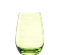 Stölzle Lausitz Bicchieri TWISTER 465ml Verdi I Set di 6 bicchieri I Set di bicchieri lavabili in lavastoviglie I infrangibili I bicchieri universali per acqua, succhi e long drink