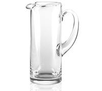 Stölzle Lausitz Brocca d'acqua in vetro soffiato a bocca/stabile brocca in vetro da 1,25 litri/brocca in vetro di alta qualità e caraffa adatta come caraffa, caraffa per limonata, brocca per succo