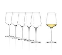 Stölzle Lausitz Set di 6 bicchieri da vino bianco Cocoon/bicchieri da vino in cristallo/elegante bicchiere da vino bianco stravagante/di alta qualità Stölzle