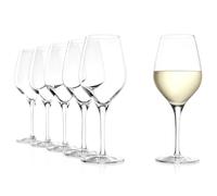 Stölzle Lausitz Calici da Vino Bianco Exquisit Set 6 Pezzi 350 ml - Cristallo Premium per Vini Bianchi Corposi - Eleganti e Resistenti, Lavabili in Lavastoviglie, Made in Germany