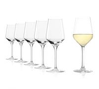 Stölzle Lausitz Calici da Vino Bianco Revolution Set di 6, 365 ml - Ideali per Vini Bianchi Corposi e Rossi di Media Struttura - Elegante Calice in Cristallo - Lavabile in Lavastoviglie