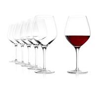 Stölzle Lausitz Calici da Vino Bourgogne Exquisit Set di 6 650ml - Eleganti Calici di Cristallo Ideali per Vino Rosso - Grande Coppa in Cristallo per Aromi Ottimali - Lavabili in Lavastoviglie