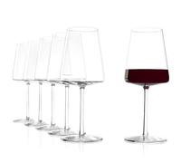 Stölzle Lausitz Calici Vino Rosso Power Set di 6, 520ml - Bicchieri di Qualità per Vini Corposi - Calici Moderni con Design Angolare per un Aroma Massimo - Resistenti e Lavabili in Lavastoviglie