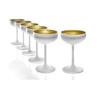 Stölzle Lausitz Elements - Ciotola da champagne in vetro, 6 pezzi, colore: bianco