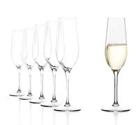 Stölzle Lausitz Flûte da Champagne Event Set di 6, 195 ml - Eleganti Bicchieri di Cristallo per Prosecco, Cava e Spumanti - Resistenti agli Urti e Lavabili in Lavastoviglie, Made in Germany