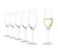 Stölzle Lausitz Flûte da Champagne Ultra Set di 6, 185 ml - Calici Eleganti per Champagne, Prosecco & Spumante - Bicchieri in Cristallo con Stelo Corto - Lavabile in Lavastoviglie & Made in Germany