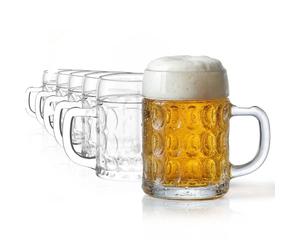 Stölzle Lausitz Kaiser Boccali in vetro sodocalcico 500 ml, set da 6 | Boccali robusti da 0,5 litri per momenti conviviali, in vetro sodocalcico, lavabili in lavastoviglie