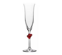 Stölzle lausitz calici da spumante l'amour con cuoricini, trasparente 175 ml, s
