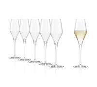 Stölzle Lausitz Symphony Flûte da Champagne Set di 6, 290 ml - Eleganti Calici per Spumante & Prosecco - Cristallo Senza Piombo, Lavabili in Lavastoviglie & Antishock, Prodotti in Germania