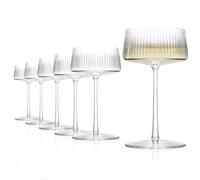Stölzle Lausitz SOHO Coppe Champagne Grand Cru Set 6 pz 320ml - Eleganti Bicchieri per Champagne & Cocktail - Coppe in Cristallo di Alta Qualità - Lavabili in Lavastoviglie & Antiurto
