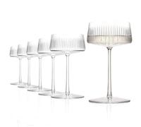 Stölzle Lausitz SOHO Coppe Champagne Set 6 pz 275ml - Eleganti Bicchieri per Champagne e Cocktail - Coppe in Cristallo di Alta Qualità - Lavabili in Lavastoviglie, Made in Germany