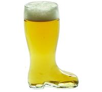 Stölzle Lausitz Stivale da birra in vetro, 1,0 litri, spesso, resistente, pressato a macchina