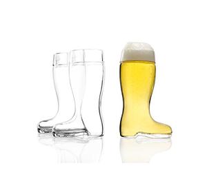 Stölzle Oberglas Bicchieri da birra a stivale 250 ml I set di 3 bicchieri da birra di bella forma 0,25l I lavabili in lavastoviglie I cristallo pregiato senza piombo I infrangibili I stivale