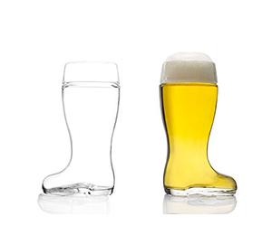 STÖLZLE OBERGLAS Bicchieri da birra a stivale 500 ml I set di 2 bicchieri da birra di bella forma 0,5l I lavabili in lavastoviglie I cristallo pregiato senza piombo I infrangibili I stivale