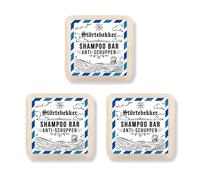 Störtebekker Premium Festes Anti Forfora Shampoo (3x) - Solido Shampoo da uomo e donna - 3 in 1 sapone da doccia per capelli, cuoio capelluto e barba - vegano, realizzato a mano (3 x 100 g)
