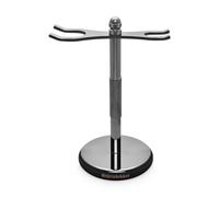 Störtebekker® Premium porta rasoio da barba in acciaio inossidabile - adatto per rasoio monolama e penello - accessori di alta qualità per il tuo bagno - antiscivolo - idea regalo (Nero)