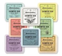 Störtebekker® Premium Shampoo Solido Set di Degustazione (8 profumi) - Shampoo vegano fatto a mano per uomo e donna - Profumante doccia per pelle e capelli - Shampoo idratante solido