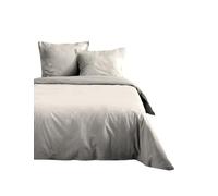 STOF - Copripiumino - 200 x 200 cm - 100% cotone certificato Oeko-Tex - Colore Avorio -Modello Eden - Biancheria da letto per la casa - Morbido e confortevole - Ideale per letto matrimoniale standard