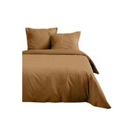 STOF - Copripiumino - 200 x 200 cm - 100% cotone certificato Oeko-Tex - Colore curry -Modello Eden - Biancheria da letto per la casa - Morbido e confortevole - Ideale per letto matrimoniale standard -