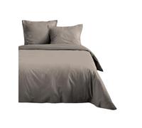 STOF - Copripiumino - 200 x 200 cm - 100% cotone certificato Oeko-Tex - Colore Lino - Modello Eden - Biancheria da letto per la casa - Morbido e confortevole - Ideale per letto matrimoniale standard -