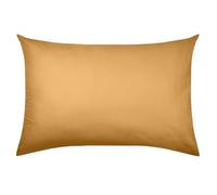 STOF - Federa - Dimensione 50 x 70 cm - 100% cotone biologico - Qualità - Certificato Oeko-Tex - Colore Curry - Modello Orizzonte - Biancheria da letto per la casa - Morbida e confortevole