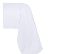 STOF - Federa per cuscino in cotone percalle - Dimensione 45 x 185 cm - Qualità percalle di cotone - 100% cotone certificato Oeko-Tex - Colore bianco - Modello Elysée - Biancheria da letto per la casa