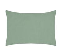 STOF - Federa sacco - Dimensione 50 x 70 cm - Qualità Percale di Cotone - 100% Cotone Certificato Oeko-Tex - Colore Verde - Modello Elysée - Biancheria da letto per la casa