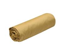STOF - Lenzuolo con angoli - Dimensione 160 x 200 cm - Berretto grande 30 cm - Qualità Percale di Cotone - 100% Cotone Certificato Oeko-Tex - Colore Senape - Modello Elysée - Biancheria da letto per