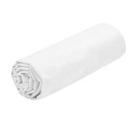 stof Lovely CASA - Lenzuolo con angoli, dimensioni: 180 x 200 cm, berretto grande 30 cm, 100% cotone, certificato Oeko-Tex, colore bianco, modello Eden, biancheria da letto per casa, morbido e