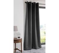 Stof - Tenda oscurante con occhielli per soggiorno o camera da letto - Dimensione 140 x 280 cm, colore: antracite - Tenda per finestra o guardaroba oscurante e isolante - disponibile in 3 misure per
