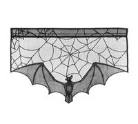 Stoffa per caminetto di Halloween Decor Bat Spider Web Stoffa per stufa in
