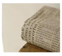 Stoffe Per Cucito Creativo 50x150 cm Retro Giornale Lettera Stampata Tessuto Patchwork In Cotone E Lino Materiale for Cucire Fai Da Te Fatti A Mano Quilting Patchwork Panno(Coffee Letter,50x100cm)