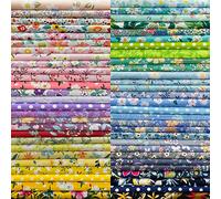 Stoffe zum Nähen Baumwolle： 50 Stück 25 x 25 cm Patchwork Stoffe Paket，Stoff für mundschutzmasken， Stoff-Quadrate & Quiltingstoffe für Patchwork Handgemachten