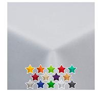 StoffTex, Tovaglia runner da tavola in tessuto, Fibra sintetica, bianco, 100 x 100 cm