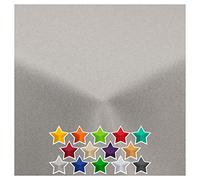 StoffTex, Tovaglia runner da tavola in tessuto, Fibra sintetica, grigio., 100 x 100 cm