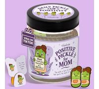 Stofinity Regali di Natale per mamma da figlia figlio, regalo divertente per la mamma per compleanno, festa della mamma, biglietti di affermazione sottaceti, idea regalo unica per suocera