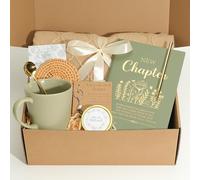 StoFurry Regali di pensionamento per donne, cesto regalo di pensione con coperta con nappa, tazza e cucchiaio in ceramica, taccuino e penna per nuovi capitoli, candela, portachiavi e biglietto, regali