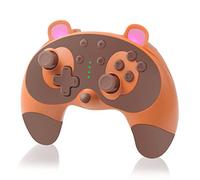 STOGA Wireless Switch Controller per Nintendo, Simpatico Animale Procione Gamecube Controller per Nintendo Switch OLED/Lite con Wake-up/Turbo/Dual Motors/ 6 Axis Funzione