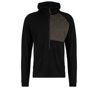Stoic - Merino260 StadjanSt. 3/4 Zip w. Hood - Felpa di merino con cappuccio S nero