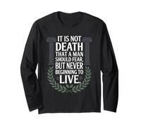 Stoic Philosoper Citazione Motivazionale Stoicismo Cool Graphic Maglia a Manica