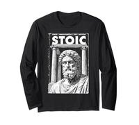 Stoic Philosophy - Copertina vintage per libro Stoicism Philosopher Maglia a Manica