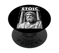 Stoic Philosophy - Copertina vintage per libro Stoicism Philosopher PopSockets PopGrip Adesivo
