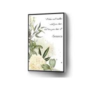 Stoic Quote on Resilience Canvas, It Does Not Matter What You Bear But How You Bear It Art(Framed,16x24inch(40x60cm))