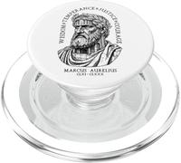 Stoicismo del tempio di pietra di Marco Aurelio delle virtù stoiche PopSockets PopGrip per MagSafe