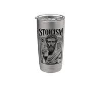 Stoicismo Filosofia Divertente Marcus Aurelius Annuncio Stoico Vintage Bicchiere termico in acciaio inox doppia parete