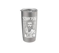 Stoicismo Filosofia Divertente Marcus Aurelius Annuncio Stoico Vintage Bicchiere termico in acciaio inox doppia parete