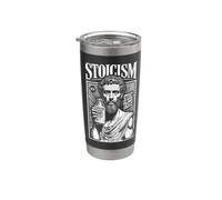 Stoicismo Filosofia Divertente Marcus Aurelius Annuncio Stoico Vintage Bicchiere termico in acciaio inox doppia parete